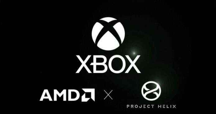Xbox遊戲合作標誌與AMD及Project Helix.