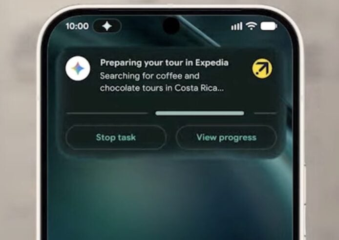 搜尋咖啡和巧克力之旅的 Expedia 提示.