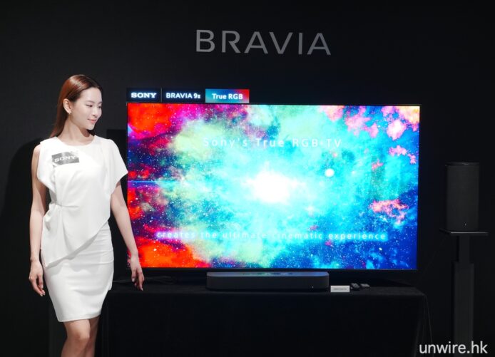 電視展示與女性模特.