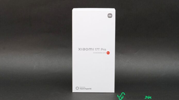 Xiaomi 17T Pro手機盒子特寫.