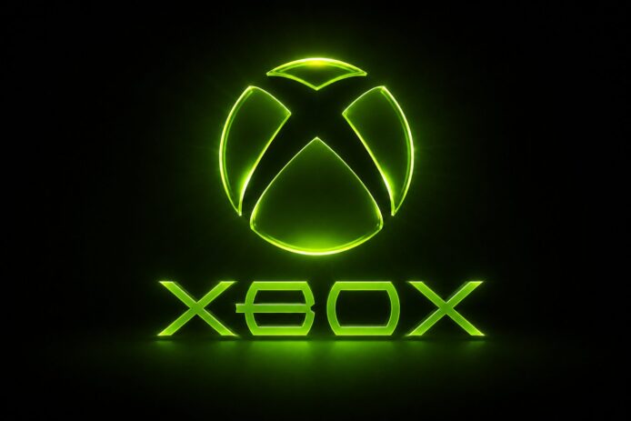 ALT：XBOX遊戲主機標誌亮光照明.