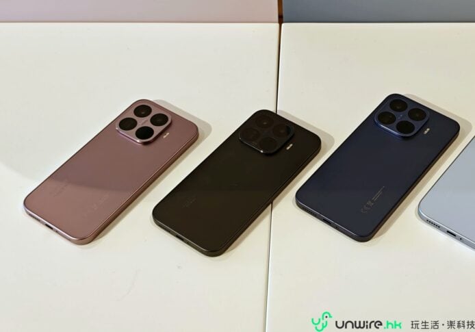 多色智能手機背面圖像,展示不同顏色和設計.