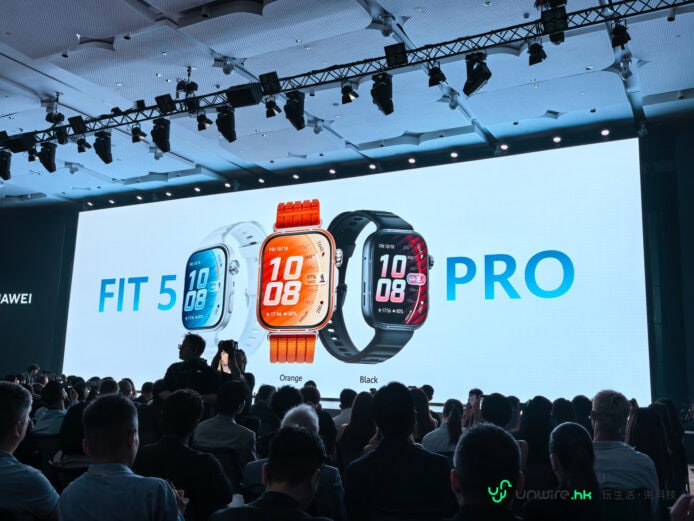 華為FIT 5 Pro智能手錶展示，港版售價公佈，入場價$2,188起，支持血糖風險評估，適合健康管理。.