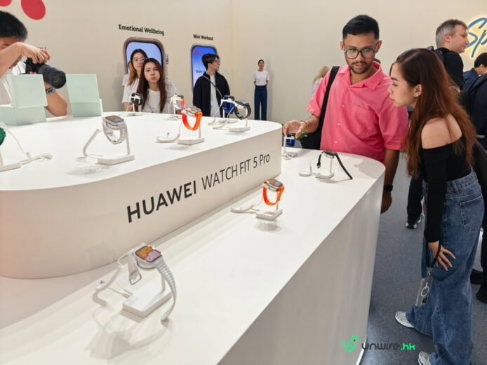 華為智能手錶展示區.