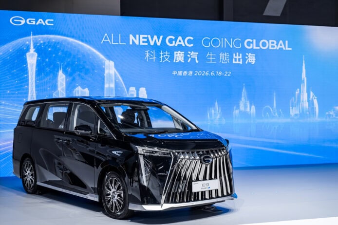 廣汽E9 Premium MPV展示於汽車展.
