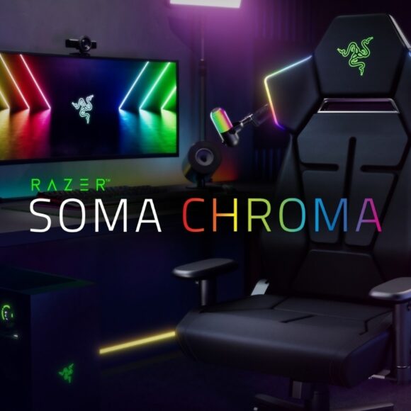 Razer Soma Chroma RGB 電競椅展示.