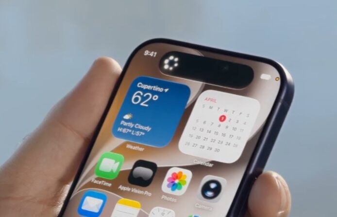 IPhone 天氣與日曆界面.