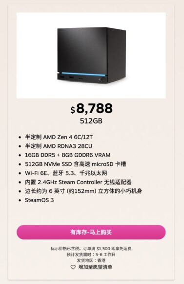 迷你電競主機,支持4K60FPS遊戲體驗.