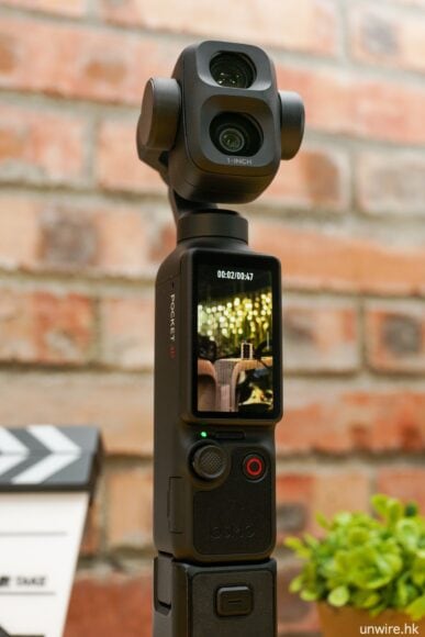 DJI Pocket 4P 雙鏡頭長焦穩定器拍攝場景.