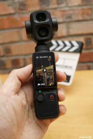 DJI Pocket 4P 手持穩定器拍攝影片.