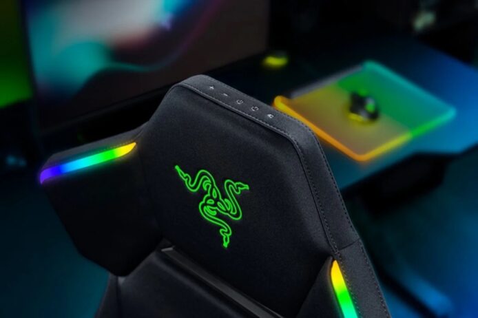 Razer Soma Chroma RGB 電競椅燈效展示.