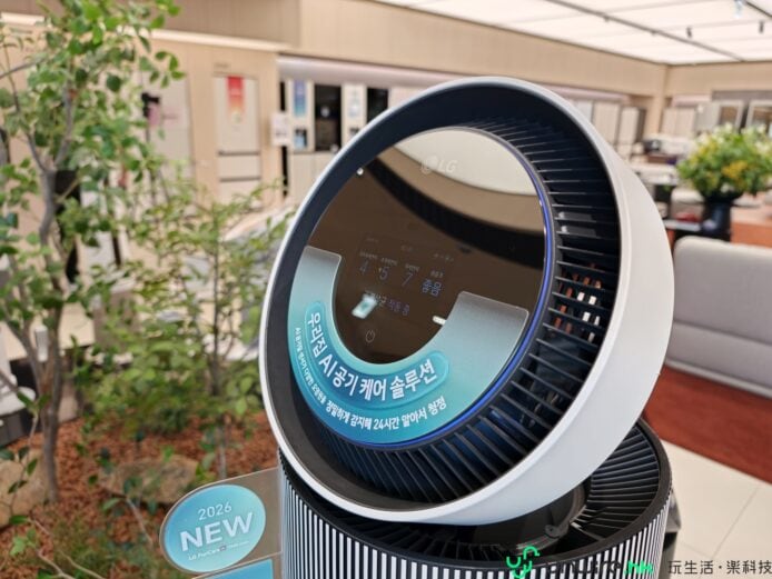 韓國首爾LG空氣清新機展示.