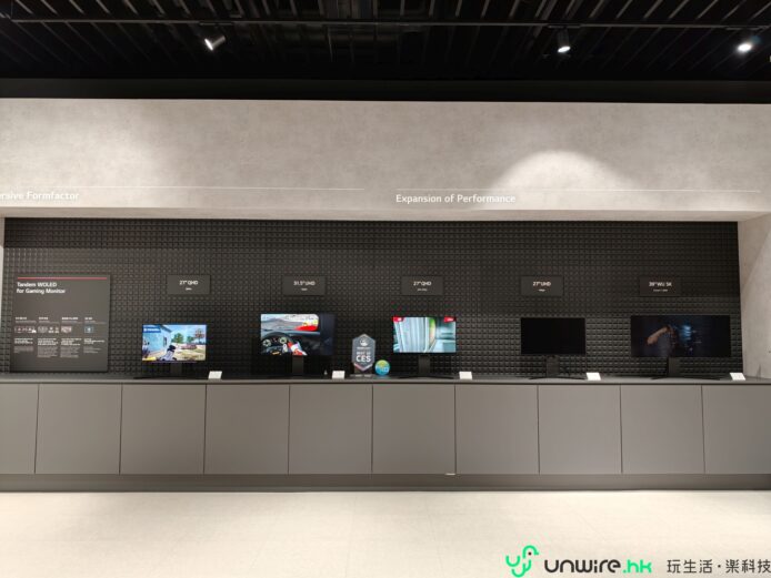 韓國首爾LG陳列室展示多款電視.