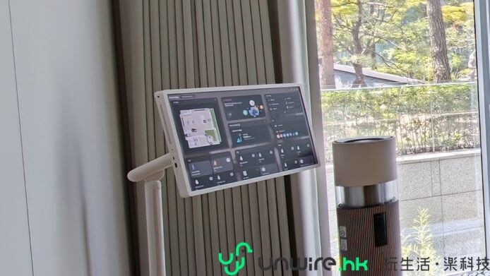 韓國LG陳列室內的智能控制屏幕.