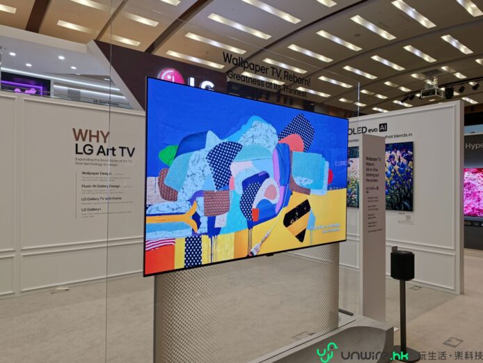 LG OLED電視展示,展示WOLED技術與新品.