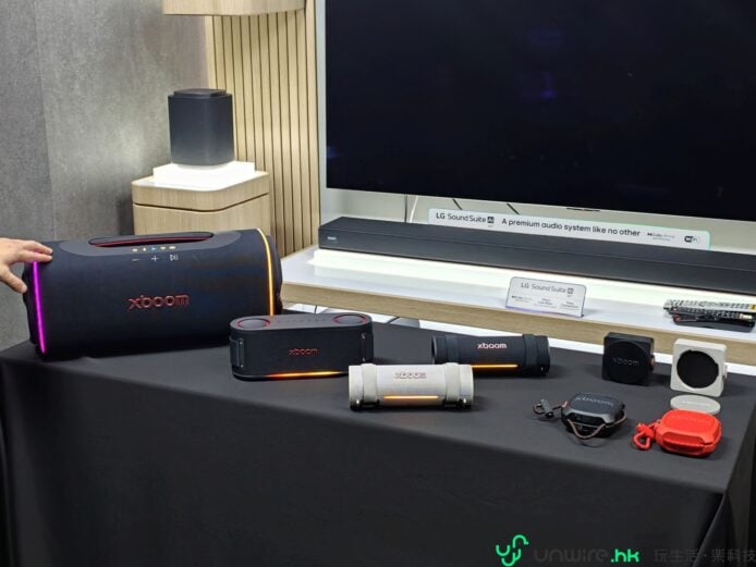 LG Sound Suite 無線喇叭及配件展示.