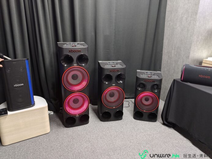 Xboom音響喇叭展示，適合家庭娛樂使用.