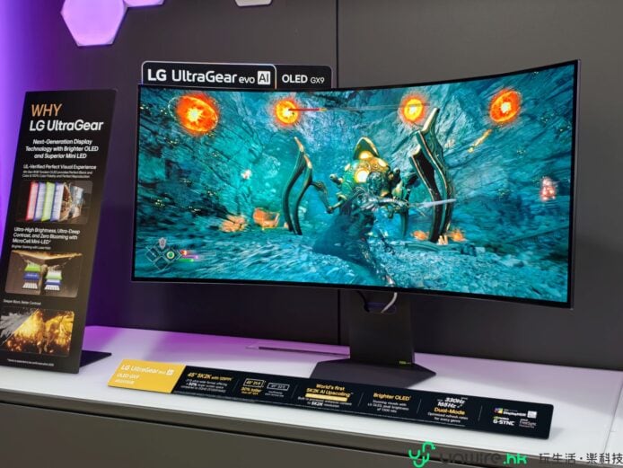 LG UltraGear 1000Hz FHD 專業電競顯示器展示.