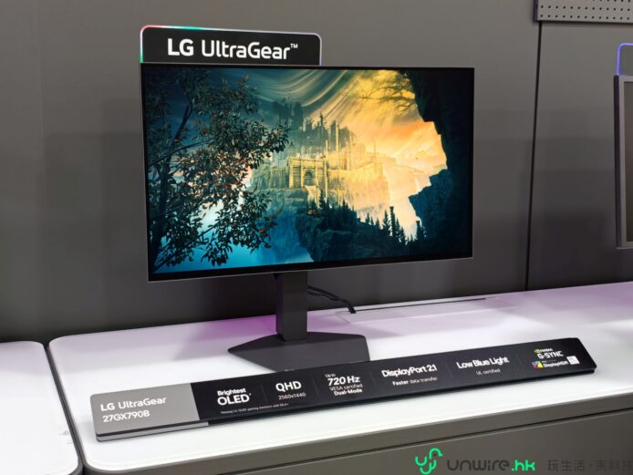 LG UltraGear顯示器展示於韓國首爾LG陳列室.