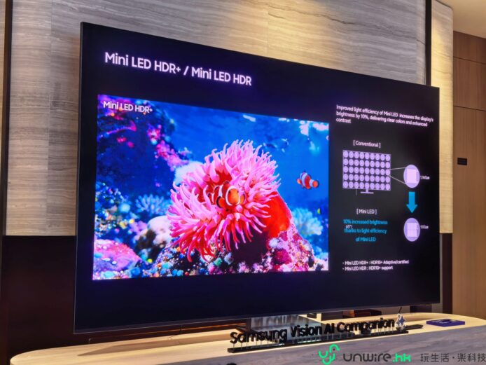 三星Micro RGB電視展示高清畫面.
