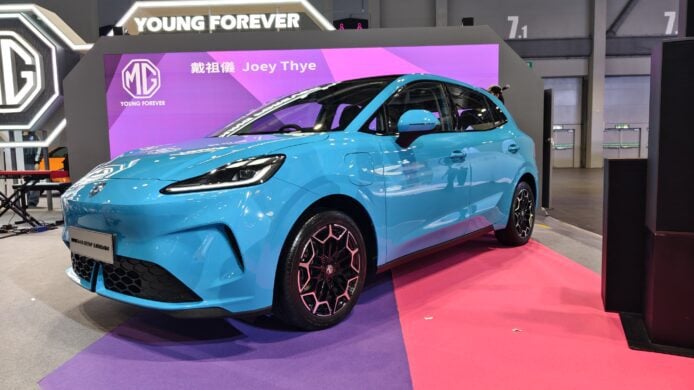 MG4 Urban 電動車在香港車展亮相.