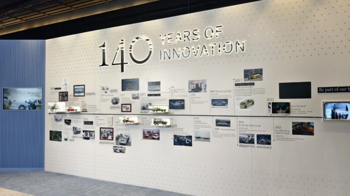 140周年創新展覽牆展示歷史與未來.