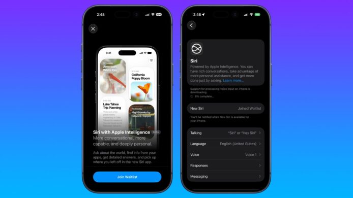 ALT標籤：iPhone顯示Siri語音助手設定界面.