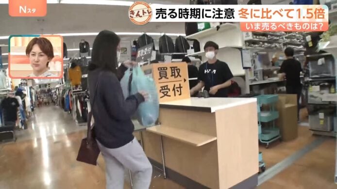 衣物購買與收集服務,顧客在超市櫃台前交付.