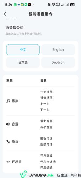 智能語音指令操作界面.