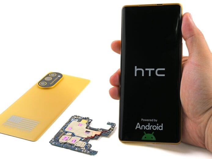 HTC手機展示與拆解零件.