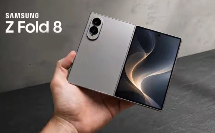 三星 Z Fold 8 折疊智能手機展示.