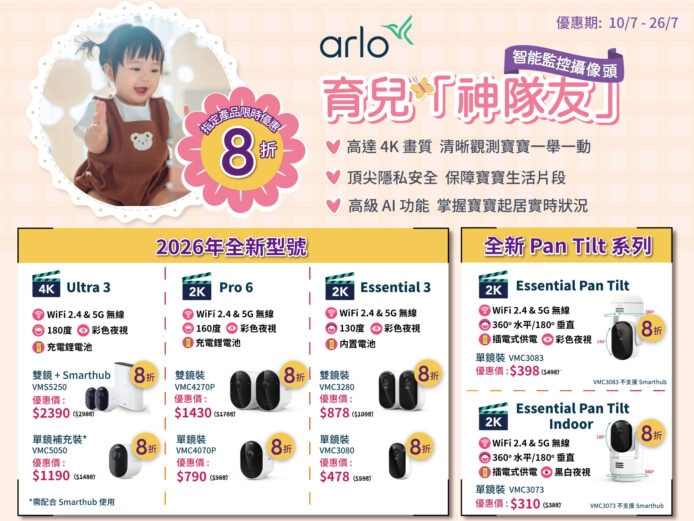 育兒神隊友智能監控攝像頭促銷優惠.