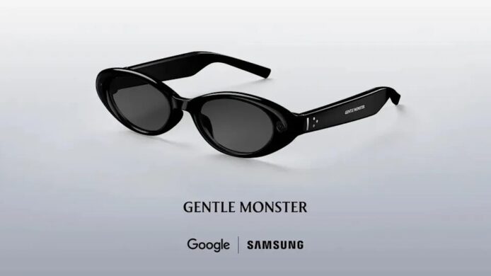 Gentle Monster 智能眼鏡配備黑色鏡框.