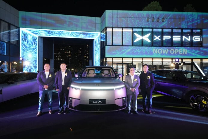 XPENG新車陳列於啟德展廳.