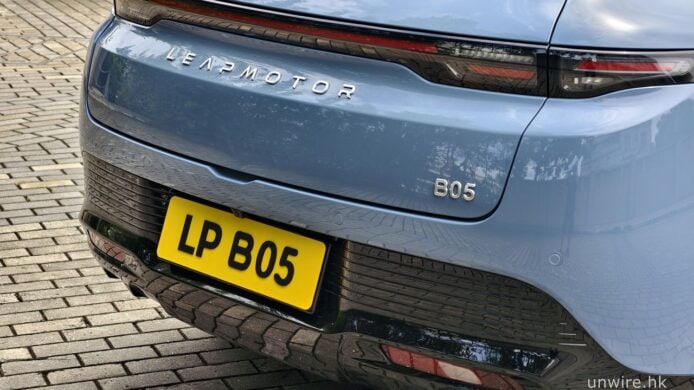 Leapmotor B05電動車車尾特寫.