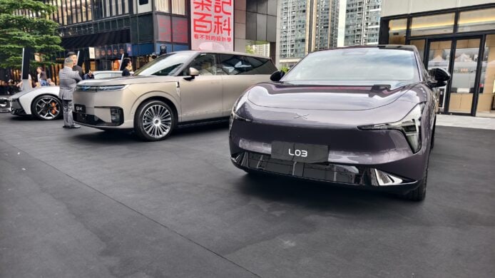 XPENG P7/GX/L03新車在啟德展出.