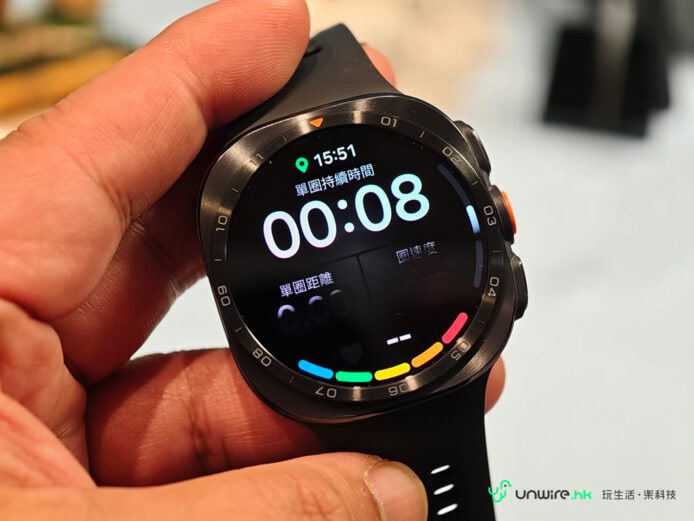 Samsung Watch Ultra2智能手錶顯示倒數計時.