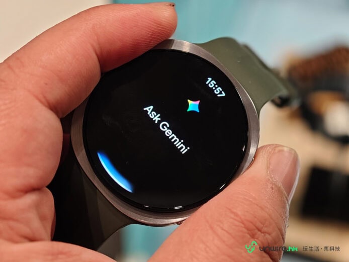 三星Galaxy Watch Ultra2智能手錶顯示Ask Gemini.