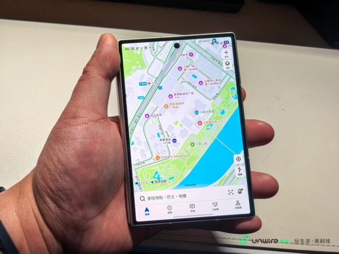 三星Galaxy Z Fold8摺疊手機地圖顯示.