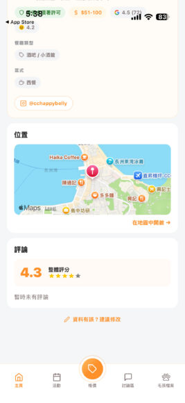 寵物友善餐廳位置圖.