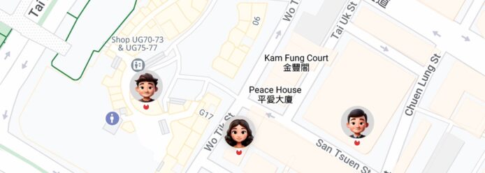 家庭定位與監控應用示意圖.