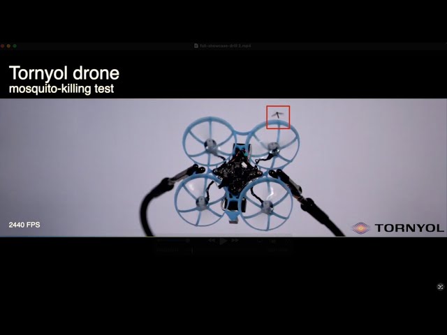 Tornyol微型滅蚊無人機測試圖.