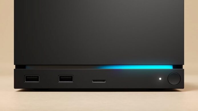 Steam Machine 低調設計與LED燈光.
