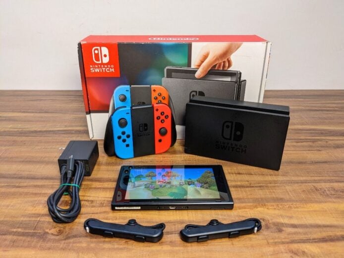 任天堂Switch主機與配件展示.