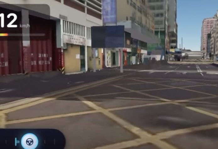 真實街道場景，模擬駕駛體驗.
