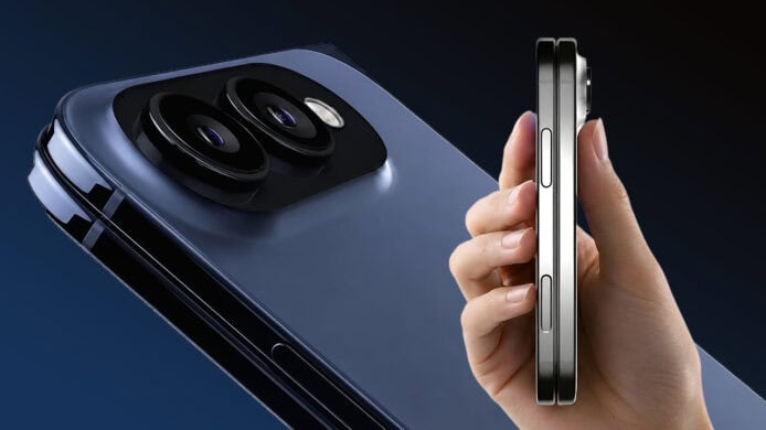 新款iPhone 15 Pro側面與背面展示.