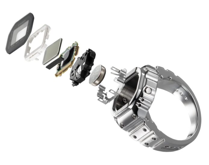 Casio 智能手錶拆解零件展示.