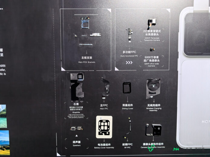 Honor Robot Phone 內部零件展示.