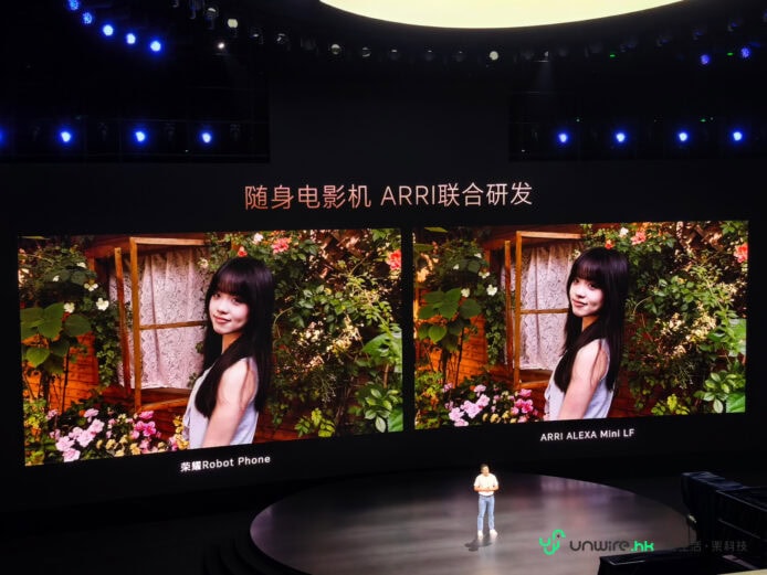 ARII聯合開發電影機與Robot Phone展示.