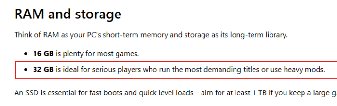 32GB RAM 遊戲建議，適合重度玩家.